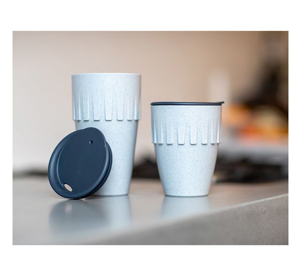Кружка для латте Connect, Organic, 400 мл, синяя, Koziol, изображение 6