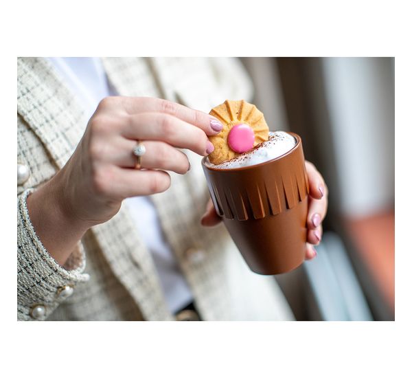 Кружка для капучино Connect, Organic, 300 мл, коричневая, Koziol, изображение 5