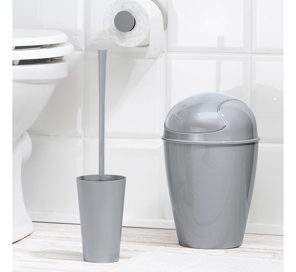 Корзина для мусора с крышкой Del, 5 л, черная, Koziol, изображение 3