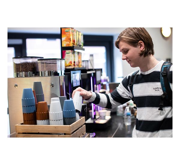 Кружка для латте Connect, Organic, 400 мл, коричневая, Koziol, изображение 2