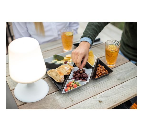 Менажница Tangram Ready, черно-бело-серая, Koziol, изображение 2