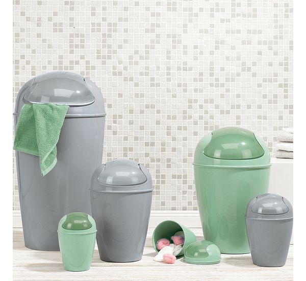 Корзина для мусора с крышкой Del, 5 л, белая, Koziol, изображение 2