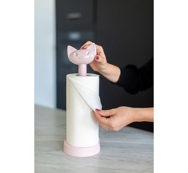 Держатель для бумажных полотенец Miaou, Organic, розовый, Koziol, изображение 2