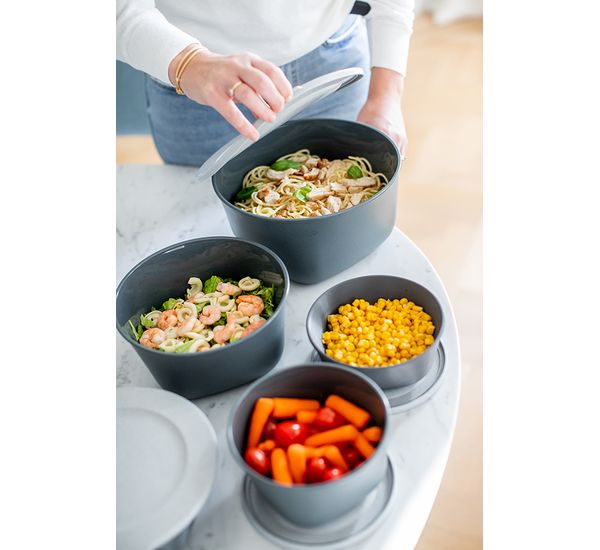 Контейнер для хранения Connect, Organic, 1 л, темно-серый, Koziol, изображение 16