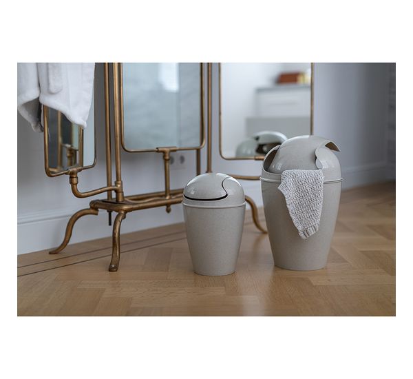 Корзина для мусора с крышкой Del, 5 л, Organic, молочная, Koziol, изображение 4