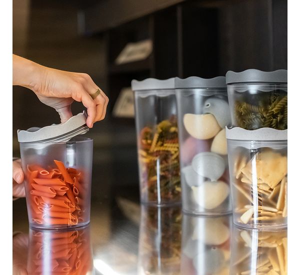 Банка для сыпучих продуктов Prince, Organic, 1 л, серая, Koziol, изображение 2