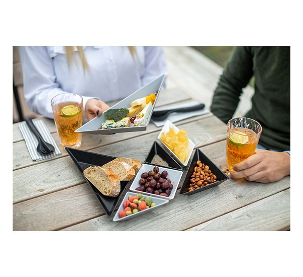 Менажница Tangram Ready, черно-бело-серая, Koziol, изображение 7