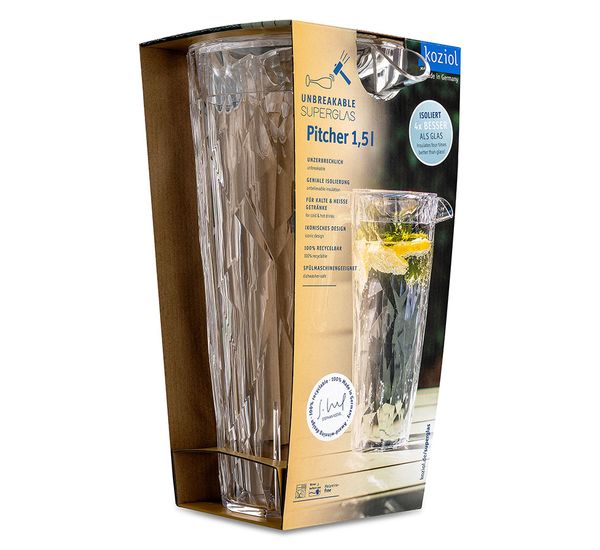 Кувшин Club, Superglas, 1,5 л, прозрачный, Koziol, изображение 7