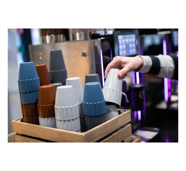 Кружка для капучино Connect, Organic, 300 мл, темно-серая, Koziol, изображение 3