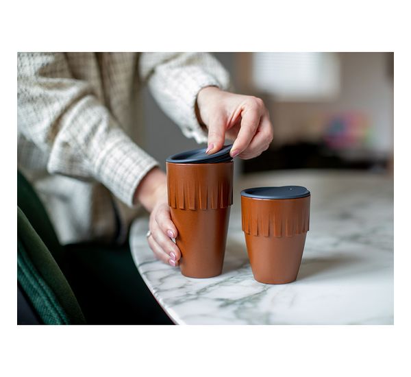 Кружка для капучино Connect, Organic, 300 мл, коричневая, Koziol, изображение 10
