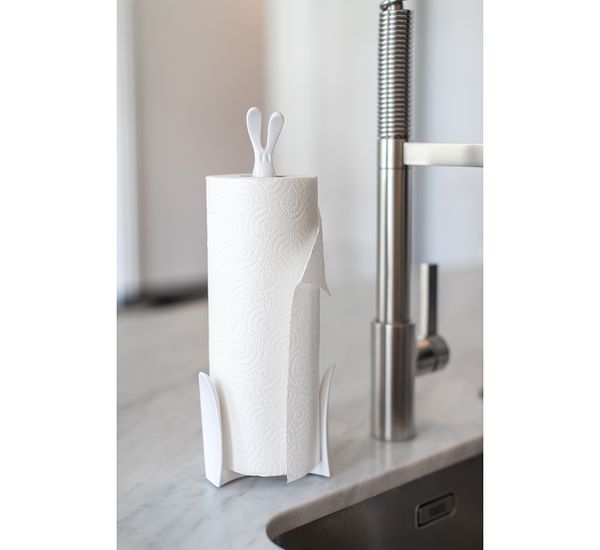 Держатель для бумажных полотенец Кролик Роджер, Organic, серый, Koziol, изображение 2