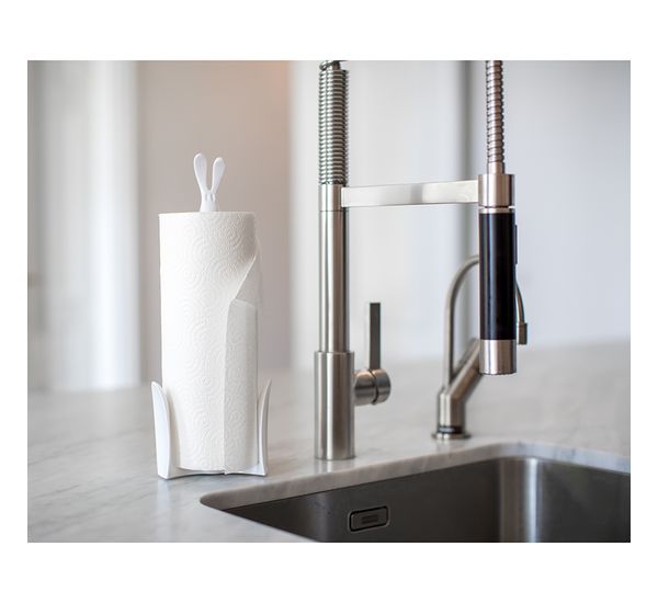 Держатель для бумажных полотенец Кролик Роджер, Organic, розовый, Koziol, изображение 3