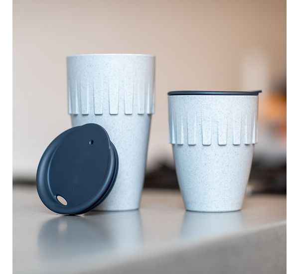 Кружка для капучино Connect, Organic, 300 мл, темно-серая, Koziol, изображение 4