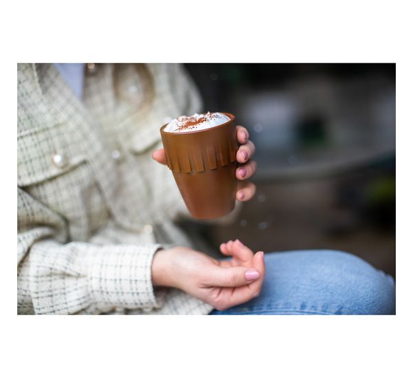 Кружка для капучино Connect, Organic, 300 мл, коричневая, Koziol, изображение 4