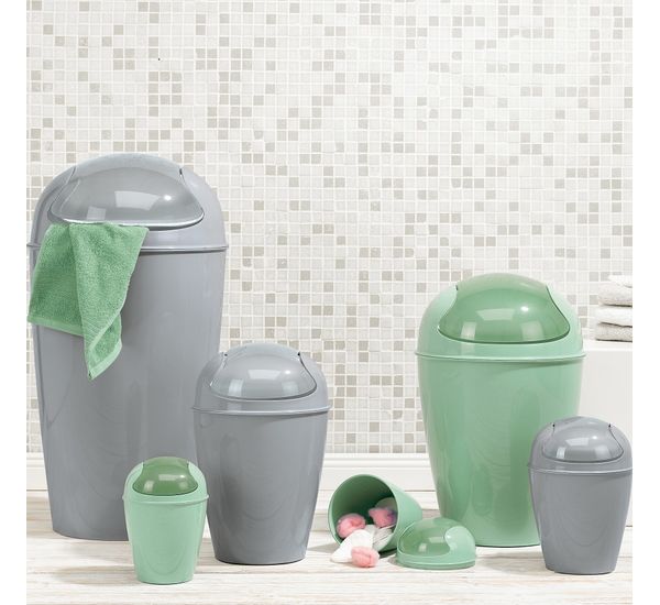 Корзина для мусора с крышкой Del, 12 л, белая, Koziol, изображение 4