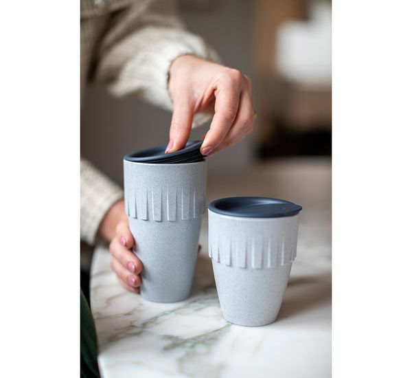 Кружка для латте Connect, Organic, 400 мл, темно-серая, Koziol, изображение 8