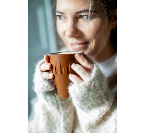 Кружка для капучино Connect, Organic, 300 мл, коричневая, Koziol, изображение 14