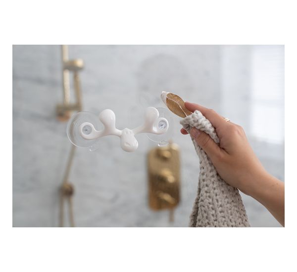 Крючок для душа настенный Sven, Organic, молочный, Koziol, изображение 2