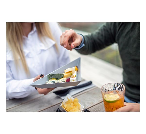 Менажница Tangram Ready, черно-бело-серая, Koziol, изображение 6